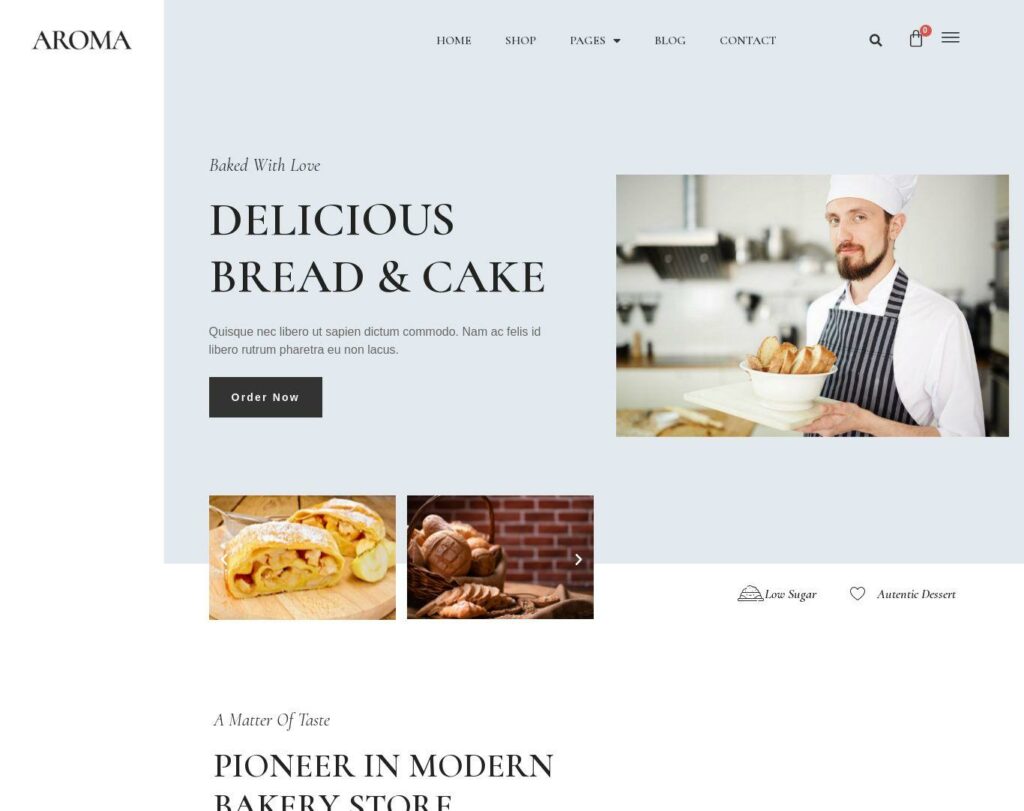 Site prezentare aroma bakery