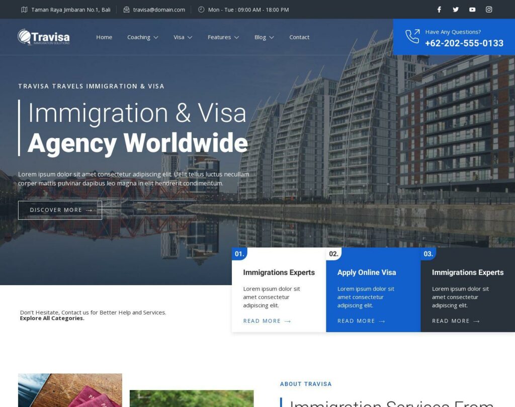 Site prezentare travisa immigration