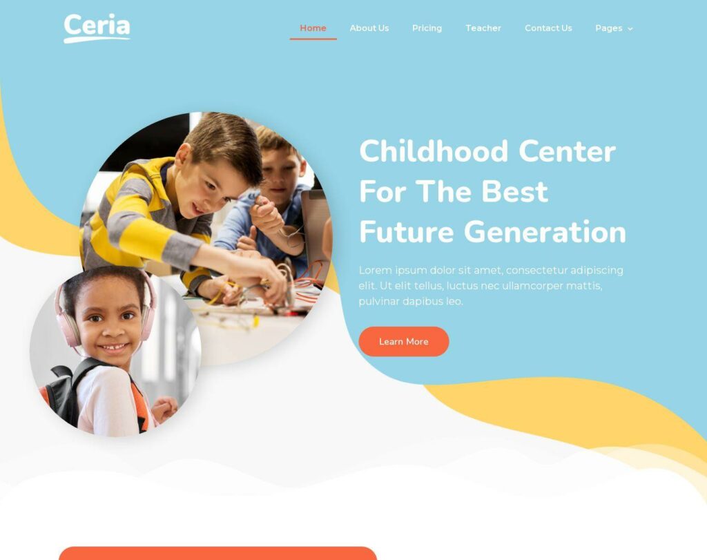 Site prezentare ceria kindergarten