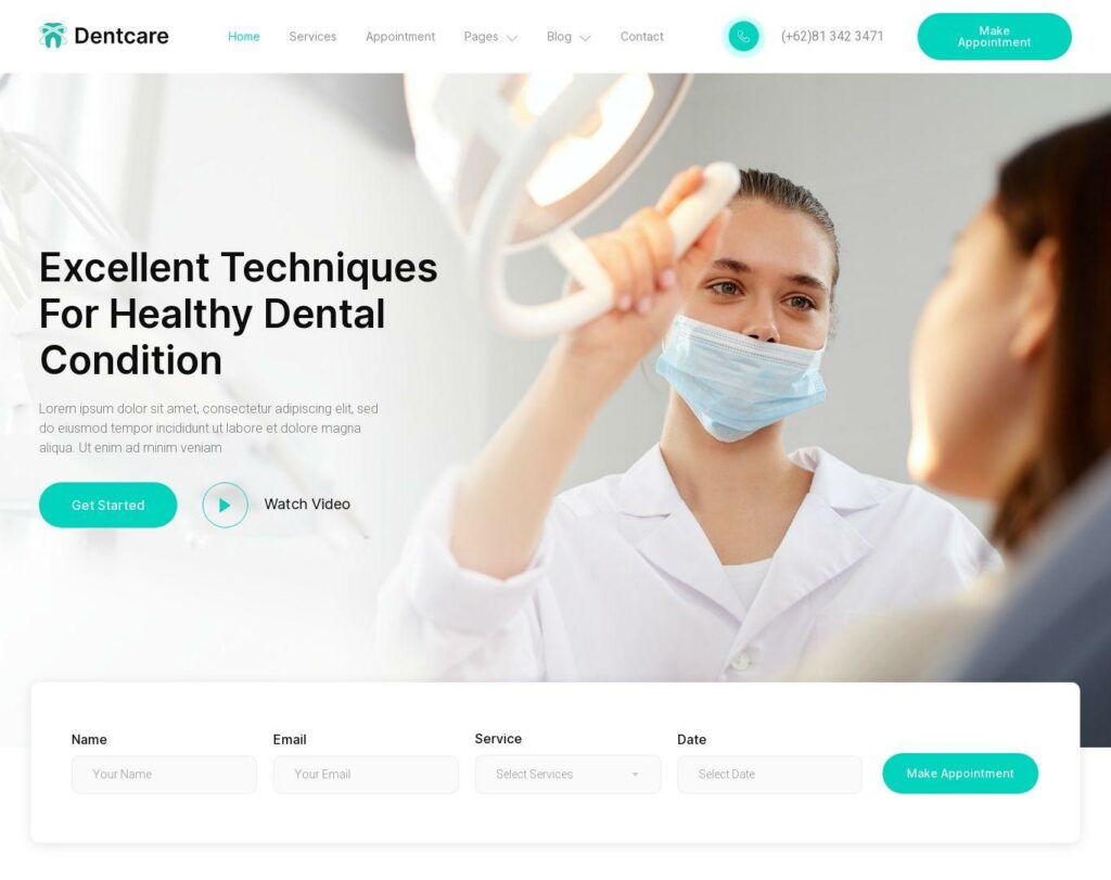 Site prezentare dentcare dentist