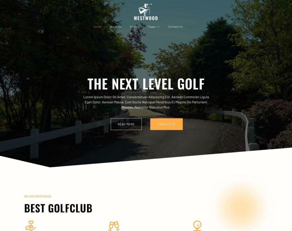 Site prezentare westwood golf