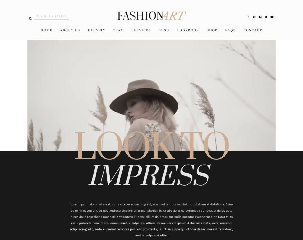 Site prezentare fashion art