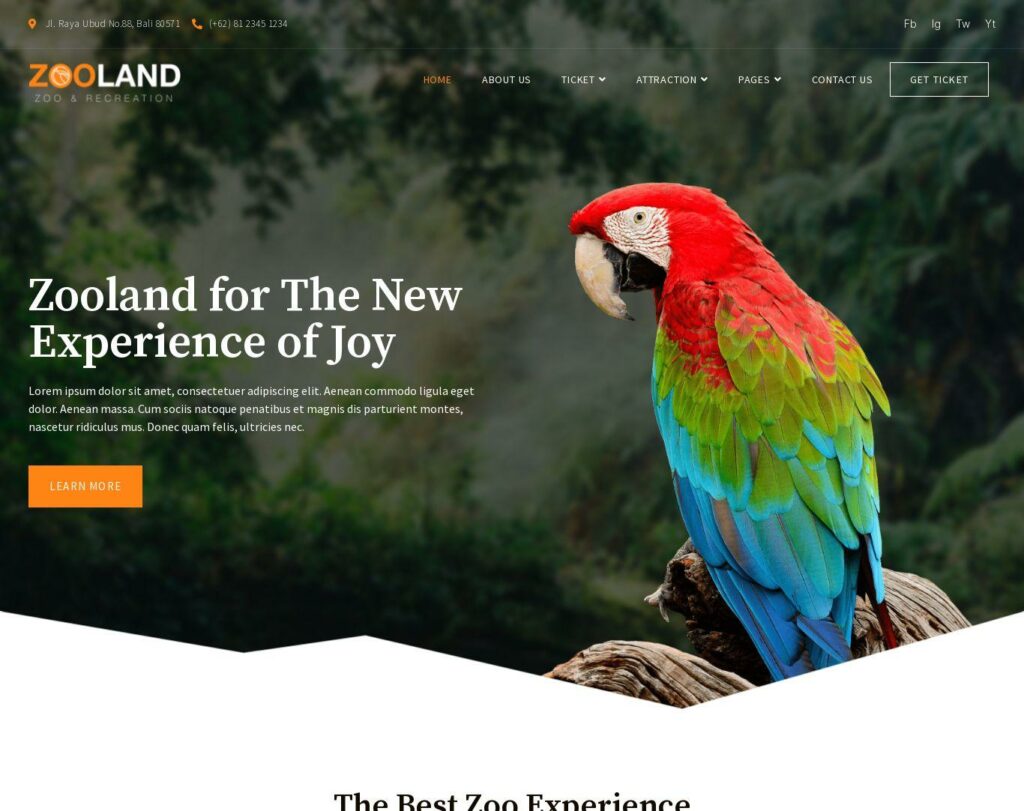 Site prezentare zooland safari