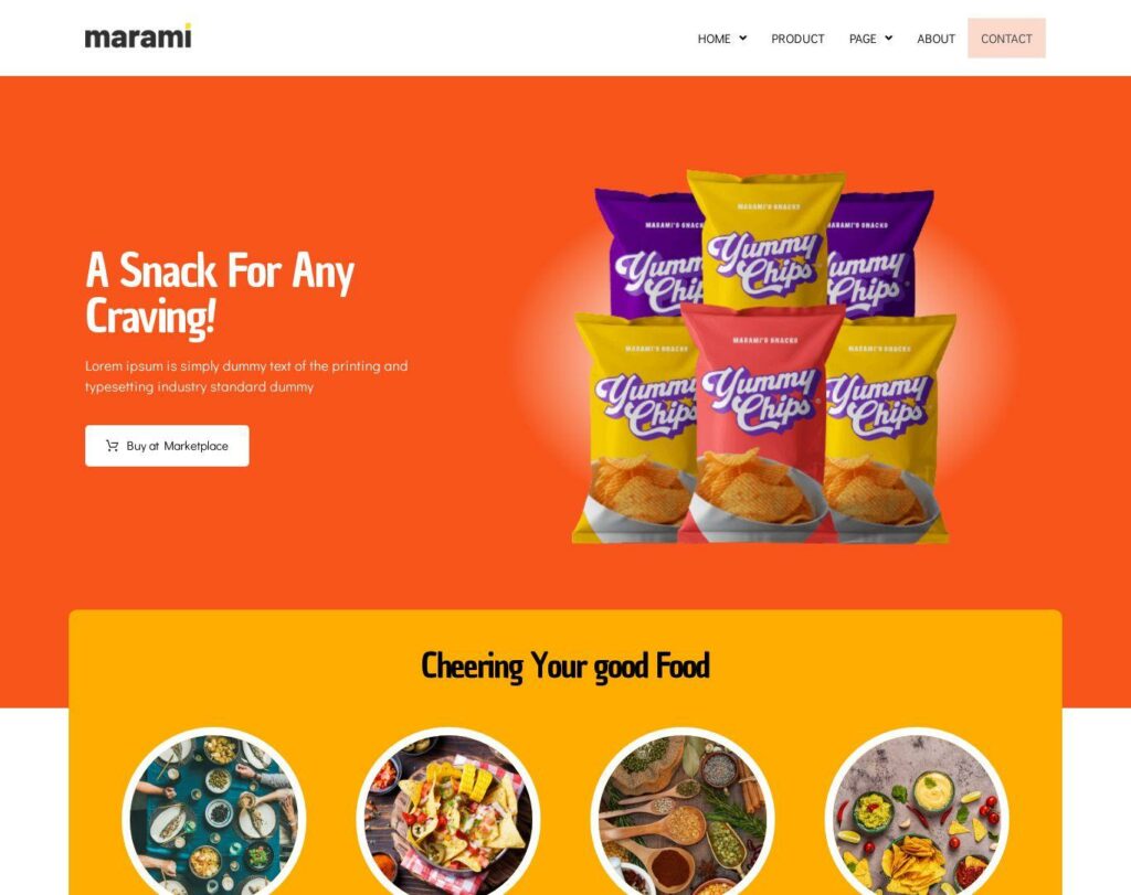 Site prezentare marami snack