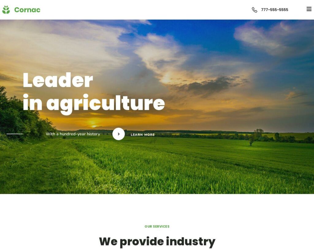 Site prezentare cornac agriculture