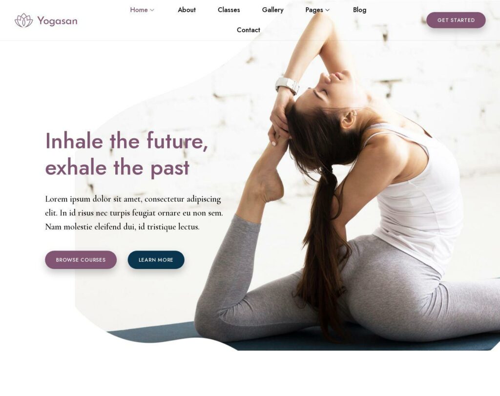 Site prezentare yogasan yoga