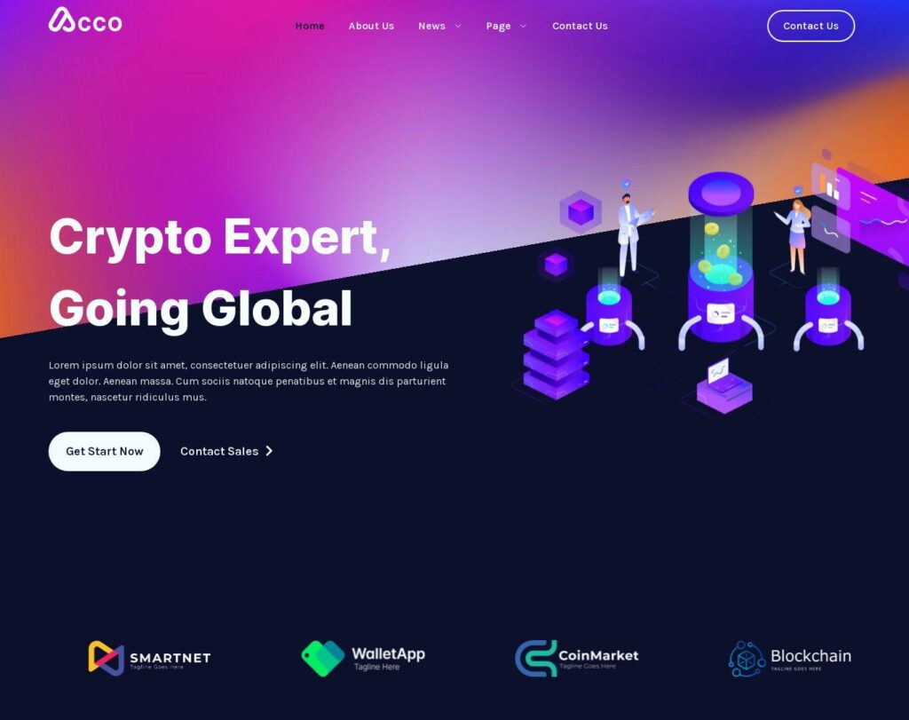 Site prezentare acco blockchain