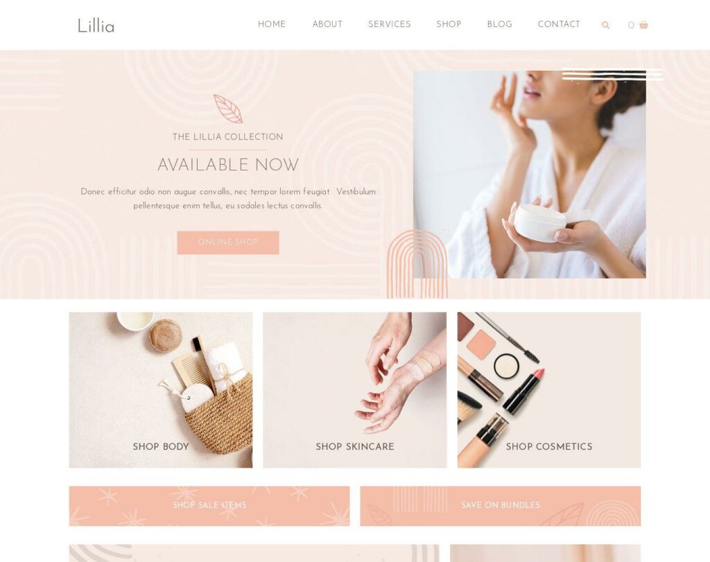 Site prezentare lillia beauty