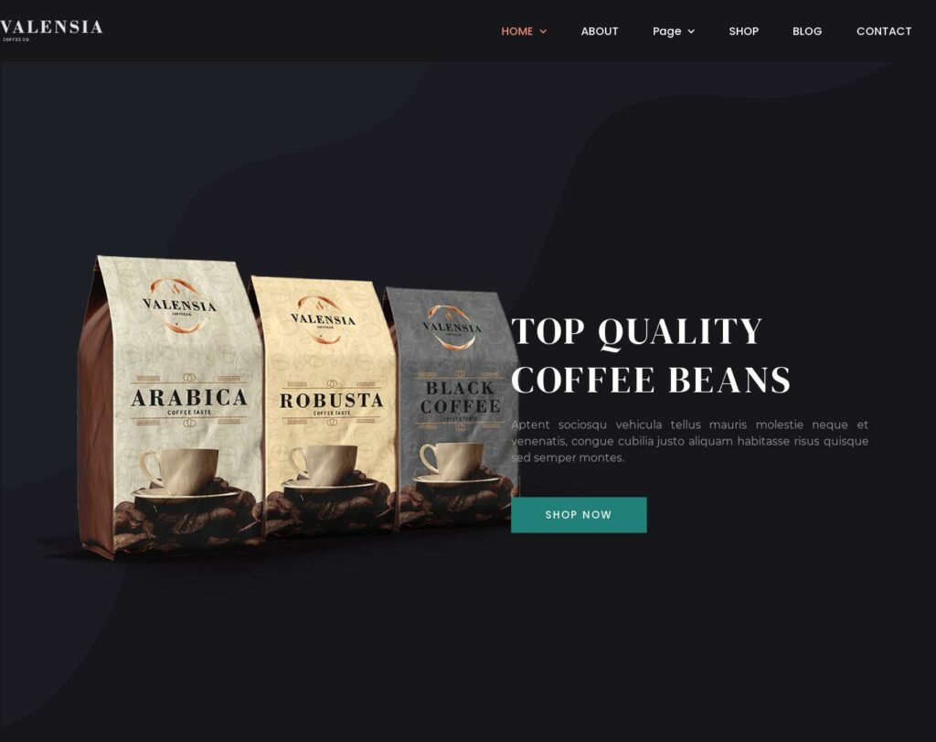 Site prezentare valensia coffee