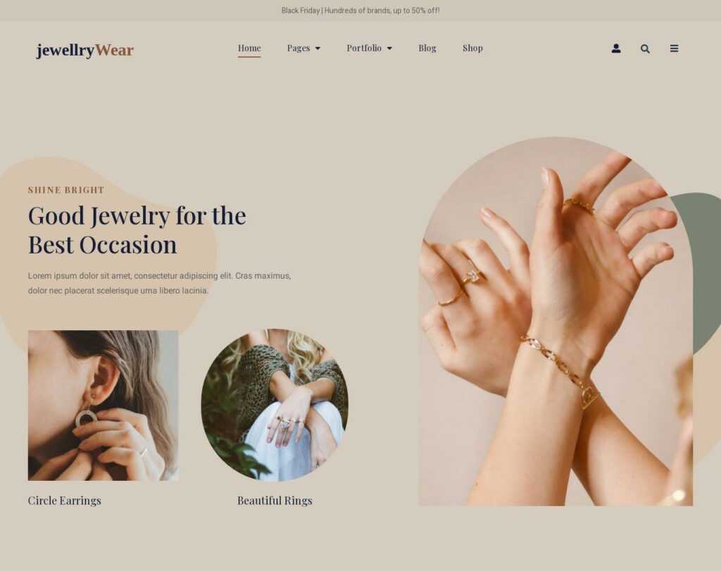 Site prezentare jewellrywear ecommerce