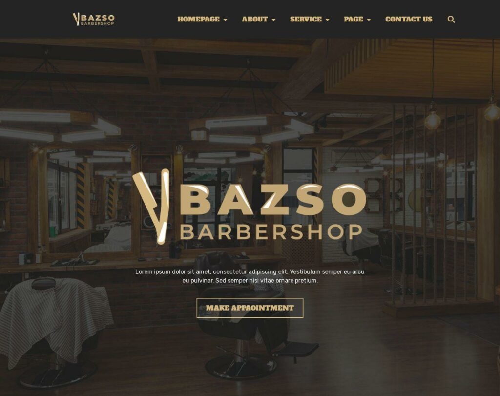 Site prezentare bazso barbershop