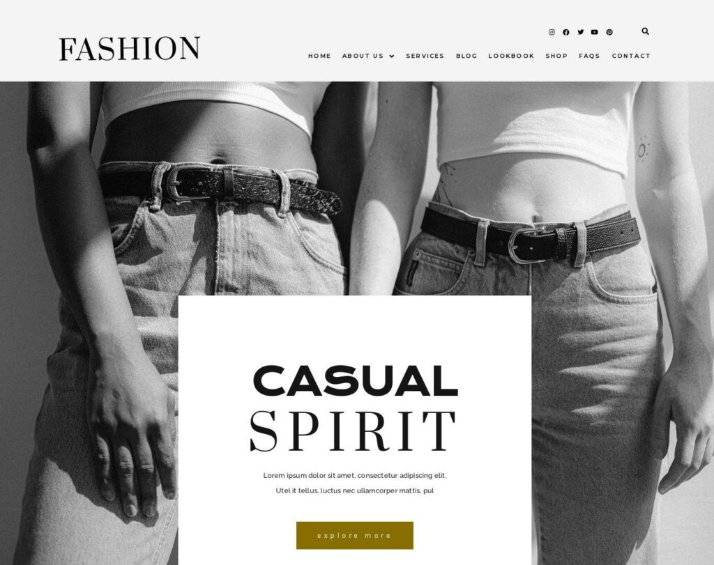 Site prezentare fashion spirit