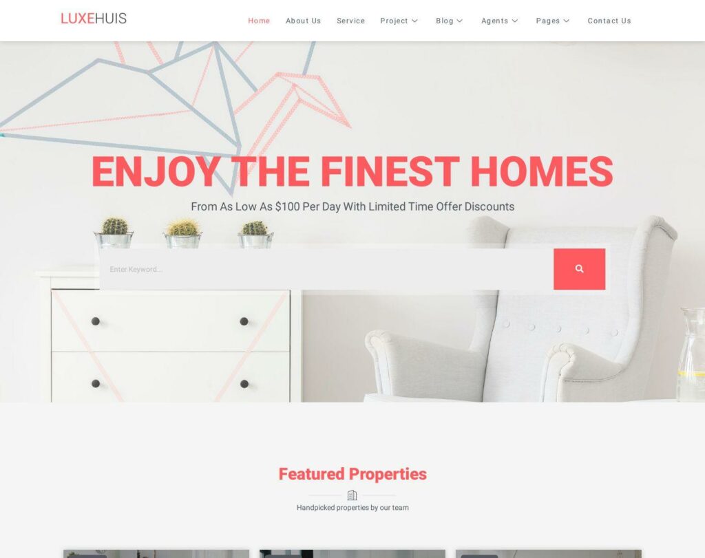 Site prezentare luxehuis real