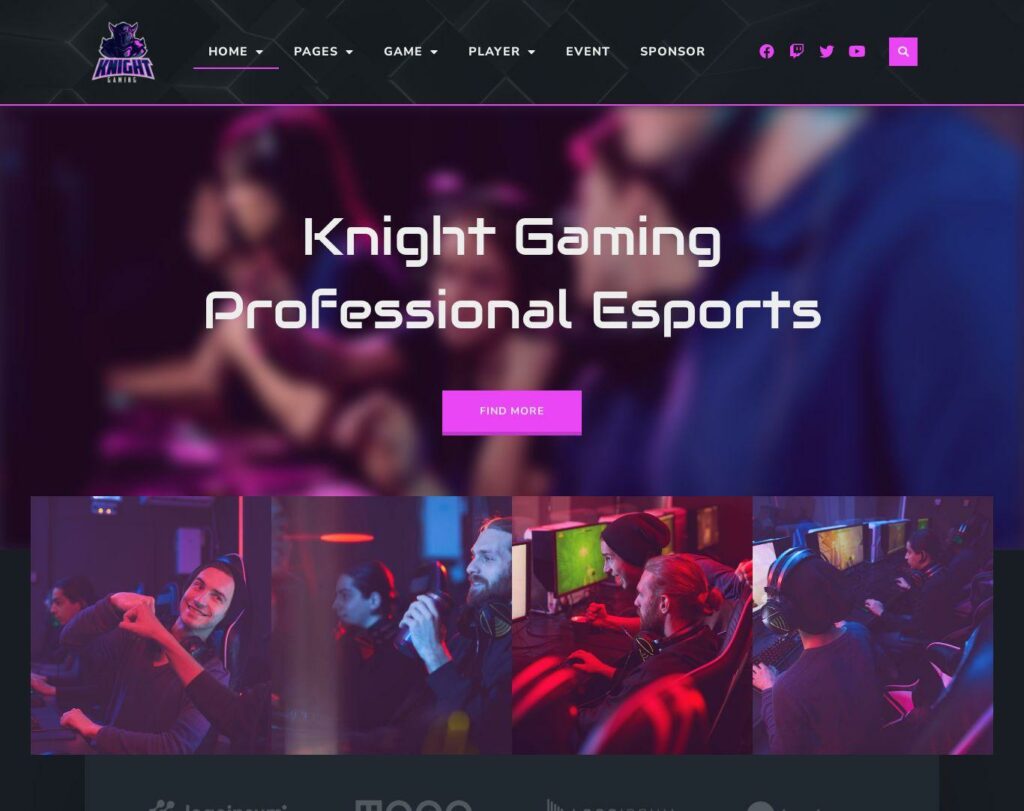 Site prezentare knight esports