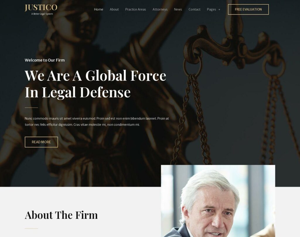 Site prezentare justico law