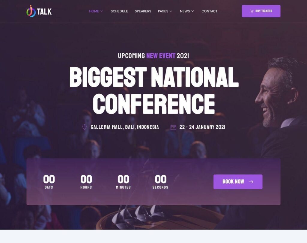 Site prezentare italk event