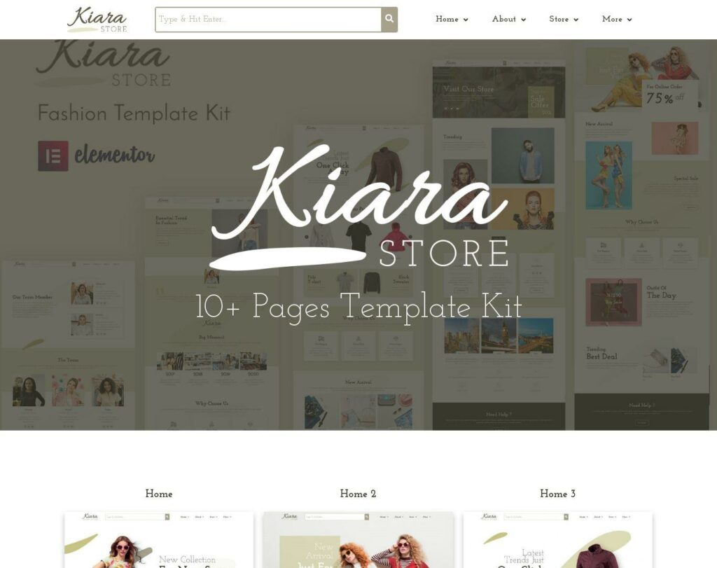 Site prezentare kiara fashion