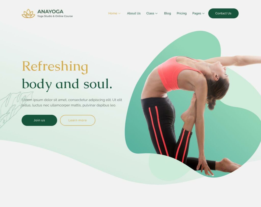 Site prezentare anayoga yoga