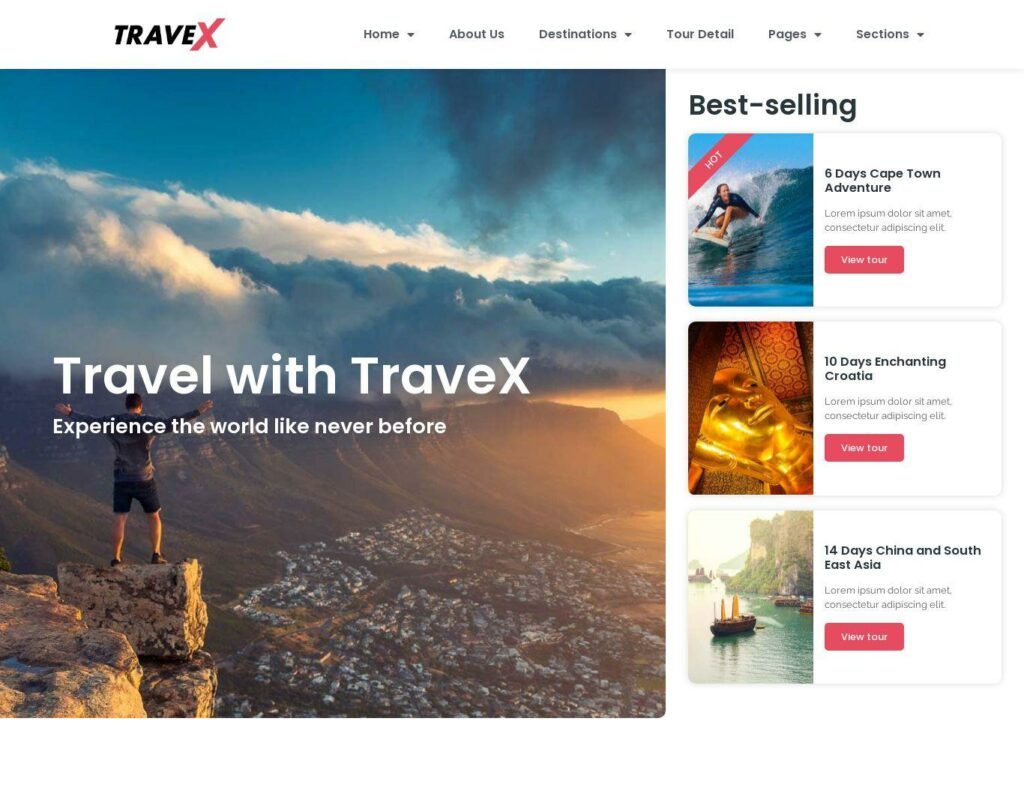 Site prezentare travex travel