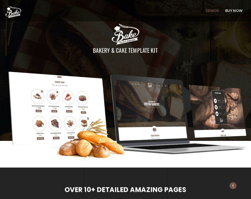 Site prezentare bake bakery