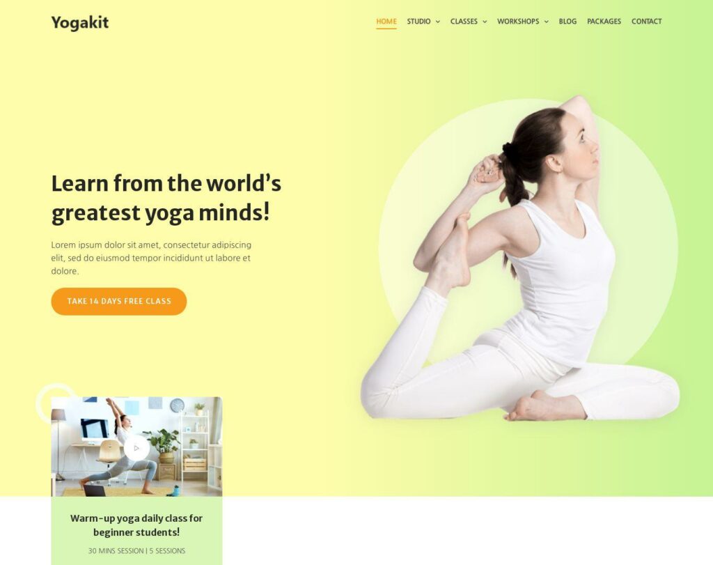 Site prezentare yogakit yoga