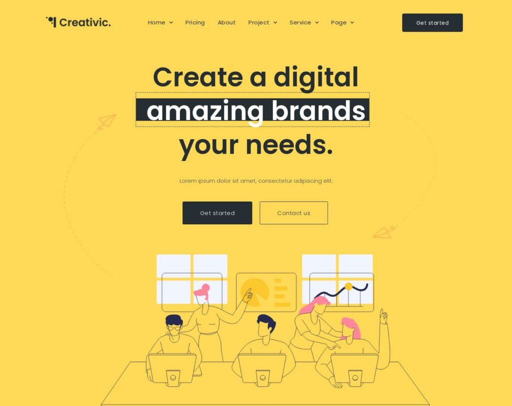 Site prezentare creativic creative