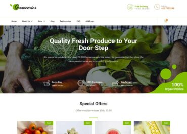 Site prezentare growceries food