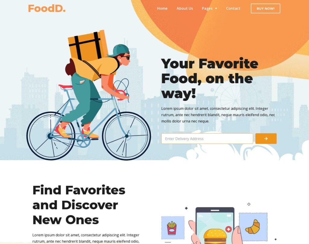 Site prezentare fooddelivery local