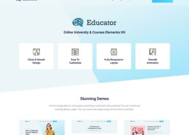 Site prezentare educator online