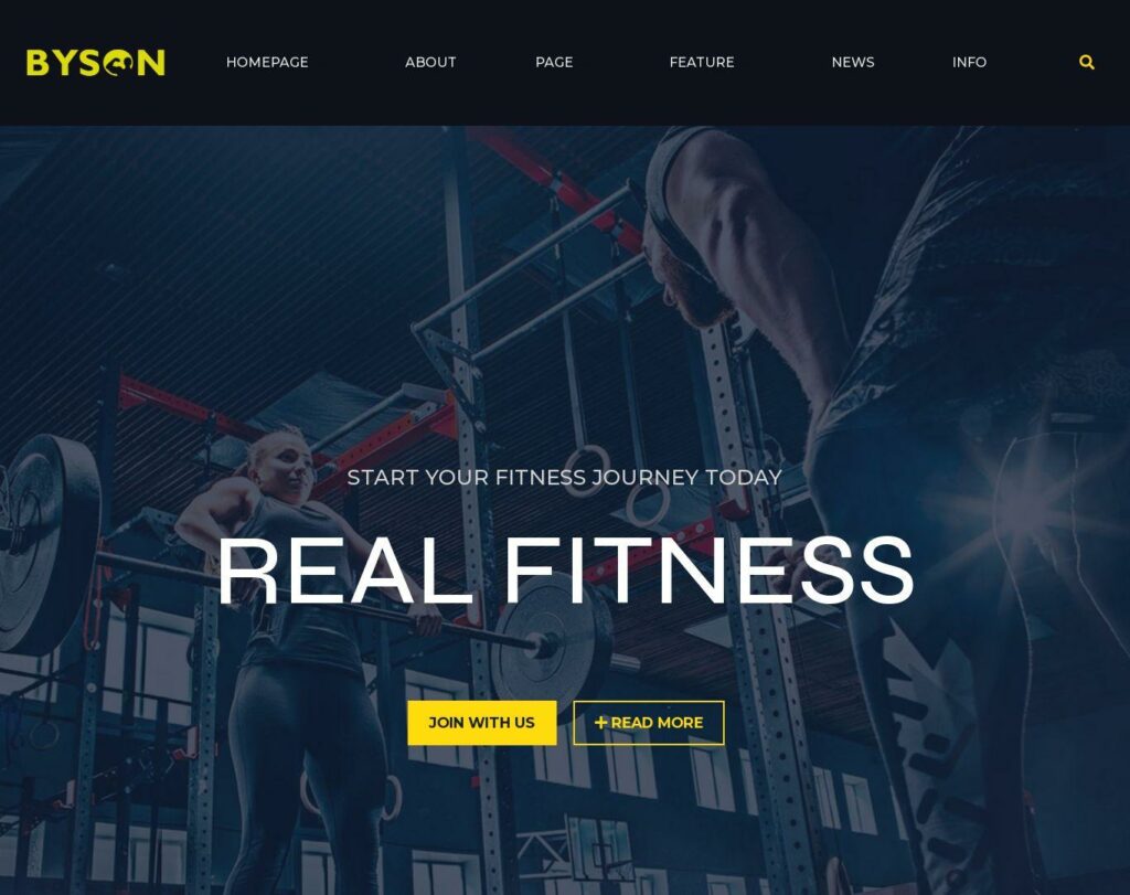 Site prezentare byson fitness