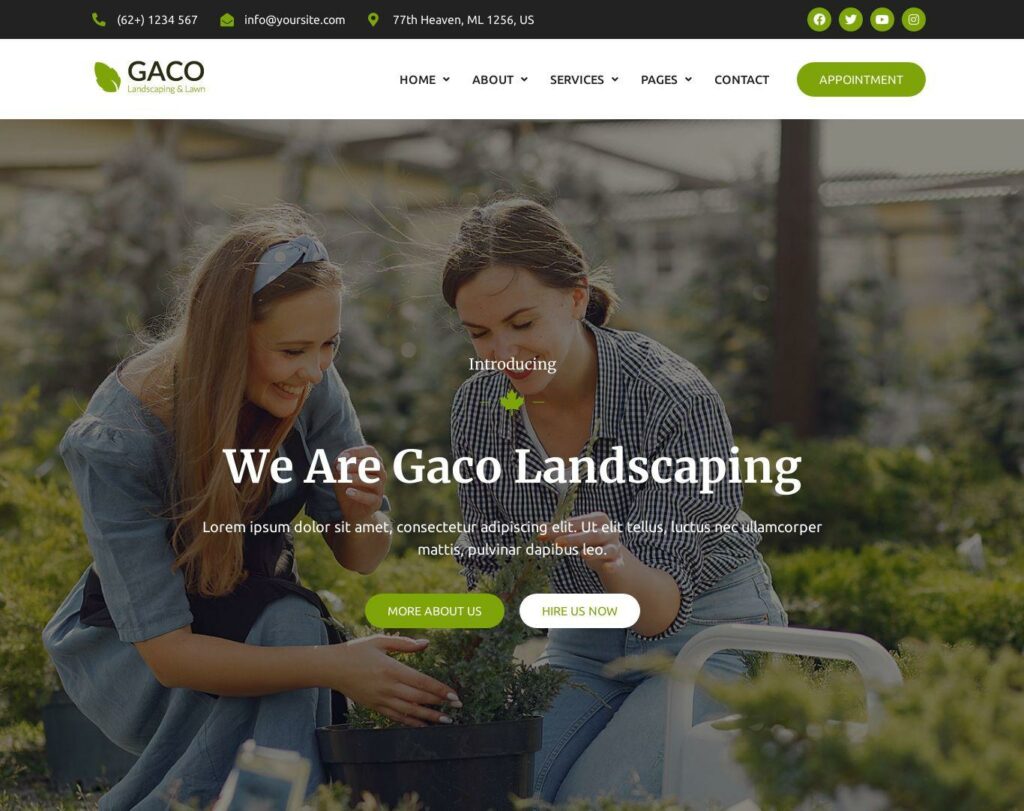 Site prezentare gaco landscape