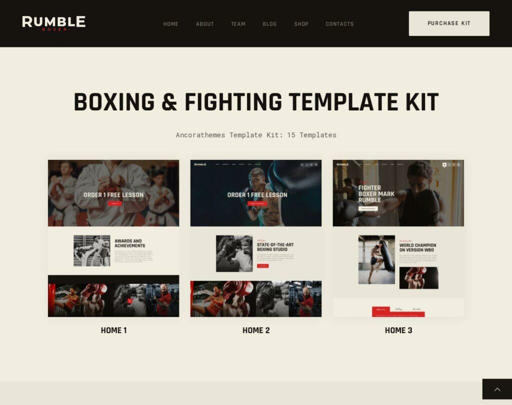 Site prezentare rumble boxing