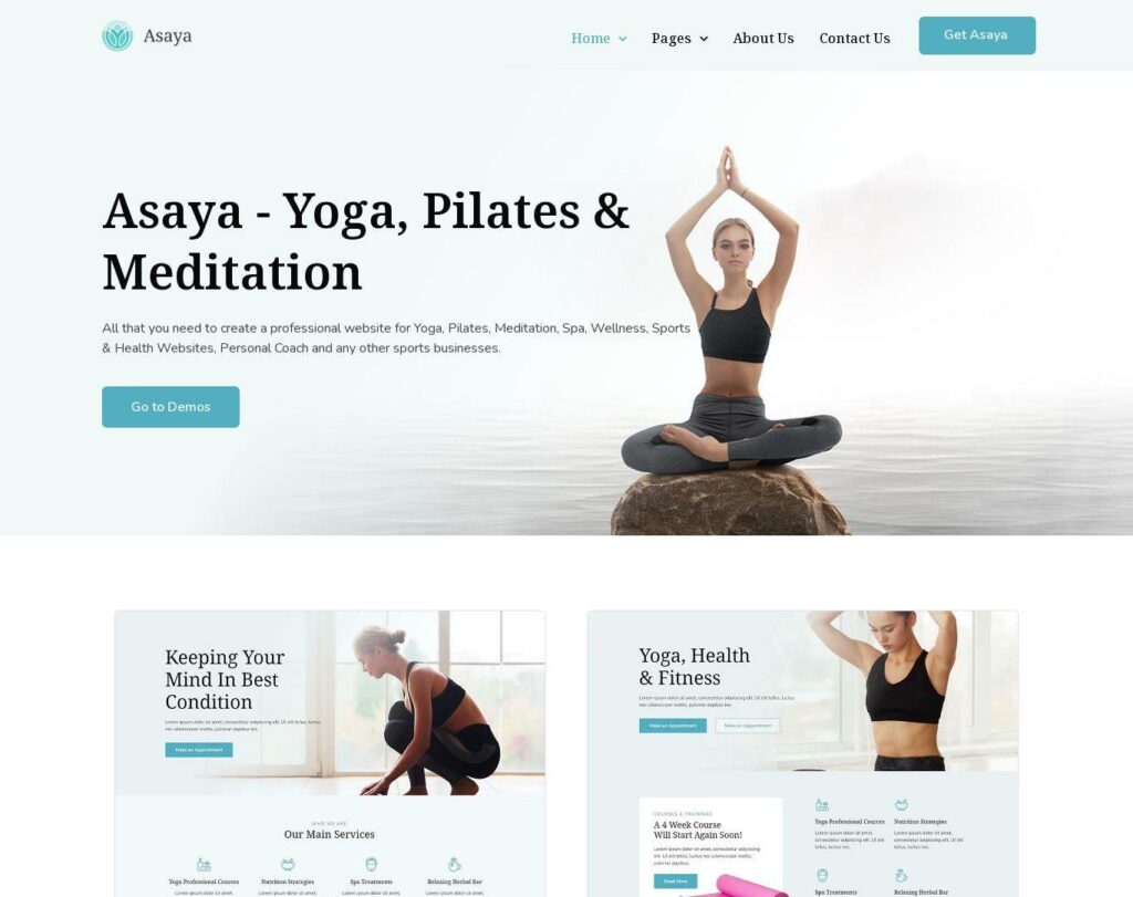 Site prezentare asaya yoga