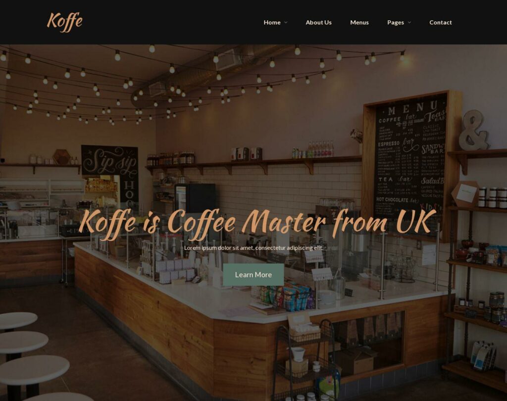 Site prezentare koffe cafe