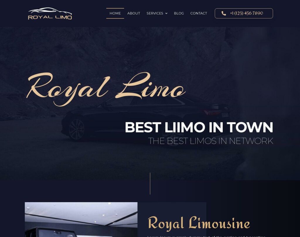 Site prezentare royal limo