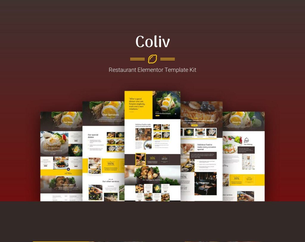 Site prezentare coliv restaurant