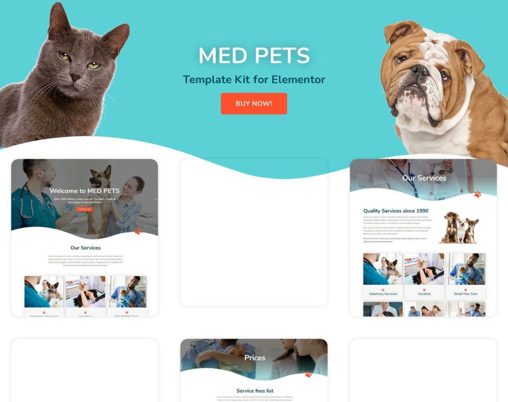 Site prezentare med pets