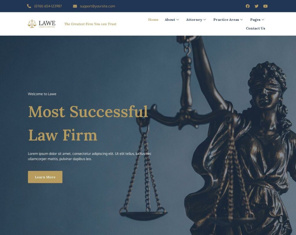 Site prezentare lawe lawyer
