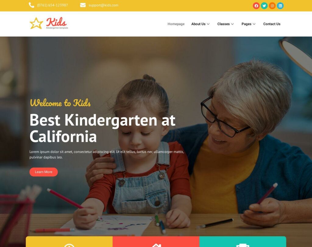 Site prezentare kids kindergarten