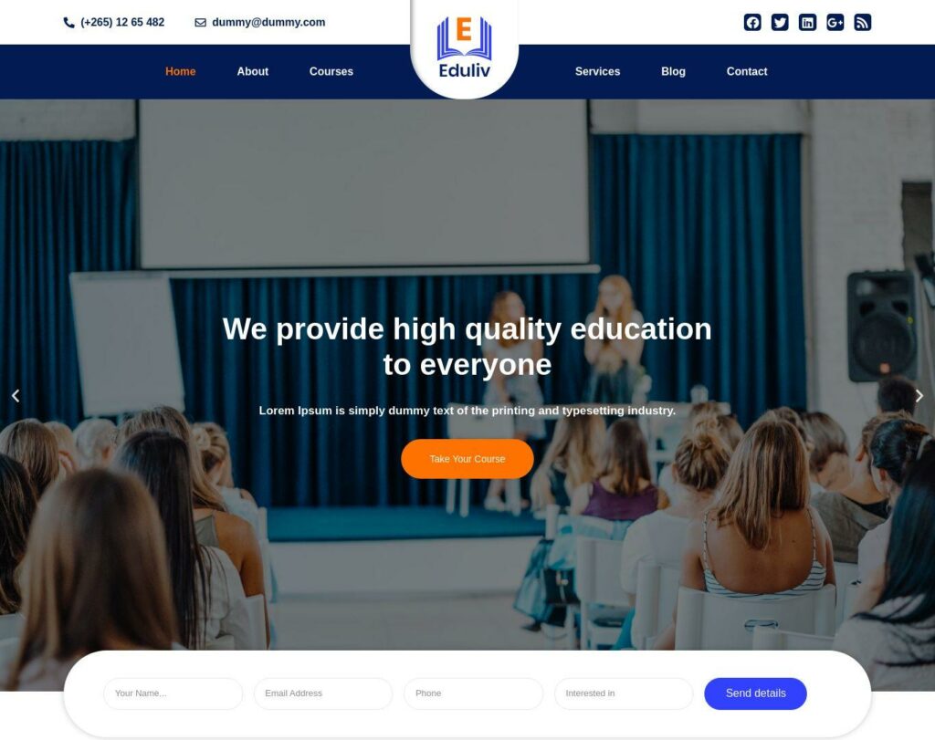 Site prezentare eduliv education