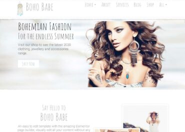 Site prezentare boho babe