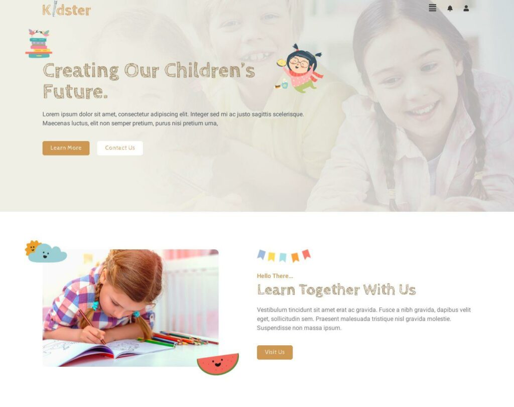 Site prezentare kidster preschool