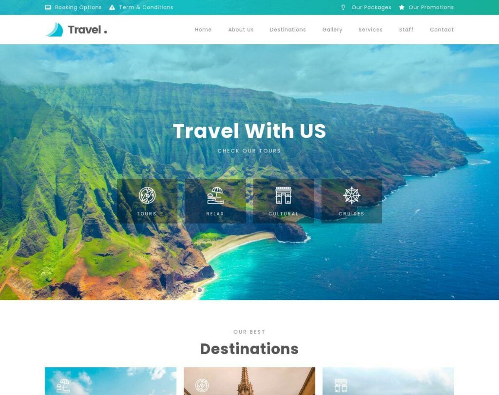 Site prezentare traveltour travel